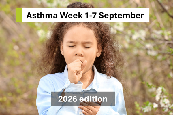 Young girl with asthma