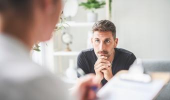 patient consulting with doctor