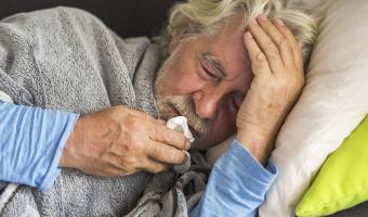 Older man, sick, winter, RSV