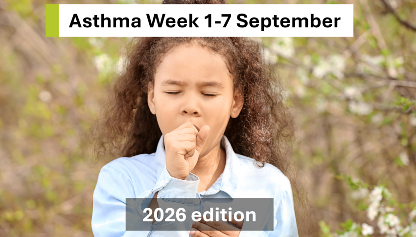 Young girl with asthma