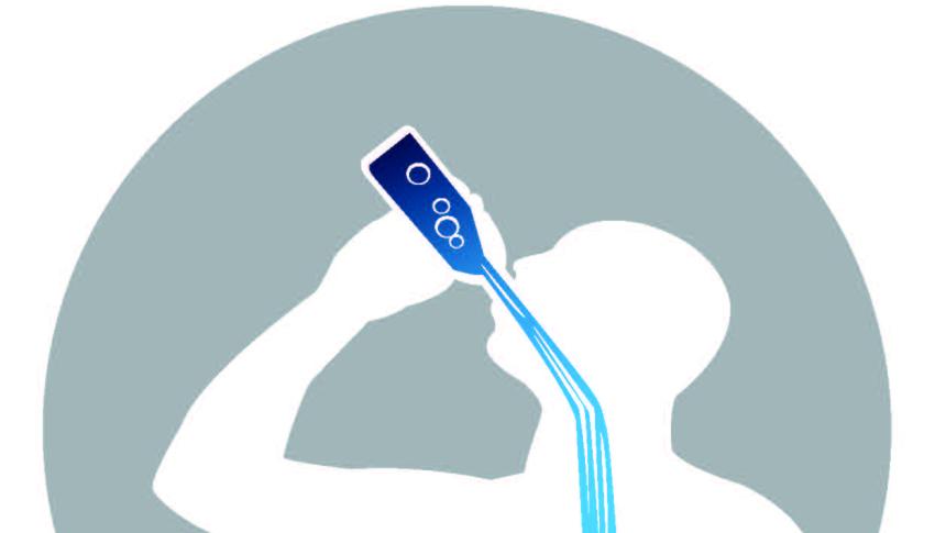 Image of person drinking fluids