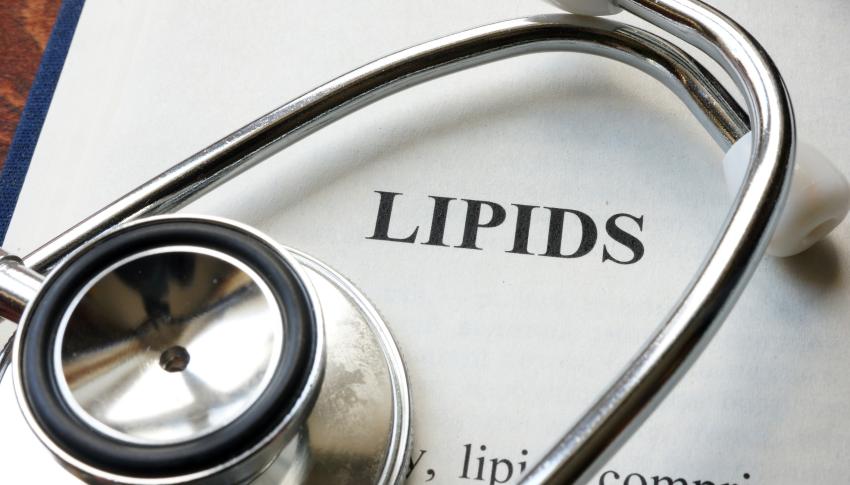 book with the word "lipids" and a stethoscope
